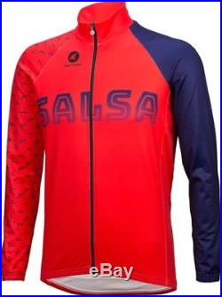 Salsa 2018 team kit mens long-sleeve jersey dark blue red