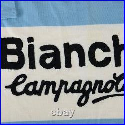 Santini Italy Bianchi Campagnolo Wool Blend 1/4 Zip Cycling Pullover Jersey 50