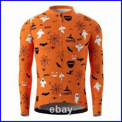 Souke Halloween Limited Edition Men's Quick Dry Long Sleeve Cycling Jersey
