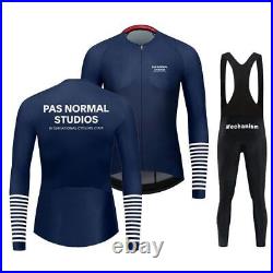 Spring Autumn Men's Long Sleeve Cycling Clothing Team Jersey Pants Set