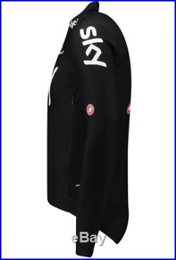 Team Sky Castelli Perfetto Gore Windstopper X-Lite Long Sleeve Cycling Jersey