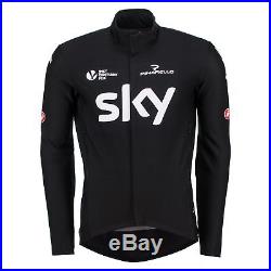 Team Sky Perfetto Long Sleeve Jersey Shirt Black Mens Cycling Tour de France