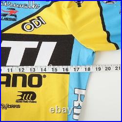 Team YETI Cycling Jersey Large Long Sleeve Zip Uniform Bike Yellow Aussie RARE