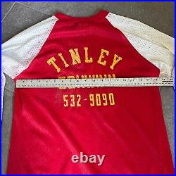 Tinley Schwinn Jersey Old School BMX OG 80s Vented Elbow Pad Red Long Sleeve VTG