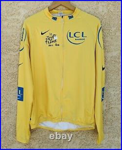 Tour De France 2011 Banque Yellow Jersey Long Sleeve RARE Made in Italy Size XXL