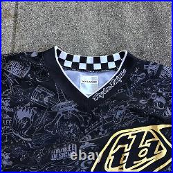 Troy Lee Designs Graphic Print Jersey Mens XXL Motocross Long Sleeve Black