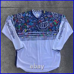 Troy Lee Designs Graphic Print Jersey Mens XXL Motocross Long Sleeve White
