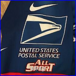 US Postal Service USPS Trek Nike mens long sleeve cycling jersey size M