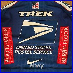 US Postal Service USPS Trek Nike mens long sleeve cycling jersey size M