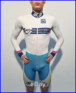 Ukraine cycling team lycra racing skinsuit with long sleeve