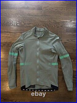 Universal Colours Mono Men's Long Sleeve Jersey, Large, GREEN Cycling Jacket