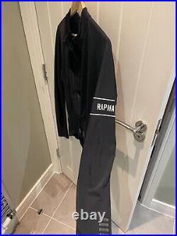 Used Black Rapha Pro Team Cycling Long Sleeve Jersey Thermal Large Aero