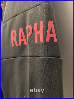 Used Carbon Gray Rapha Pro Team Cycling Long Sleeve Training Jersey Medium