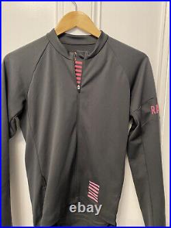 Used Carbon Gray Rapha Pro Team Cycling Long Sleeve Training Jersey Medium