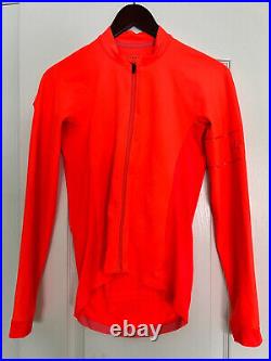 Used Coral Rapha Pro Team Cycling Long Sleeve Jersey Thermal Small Aero Perfect