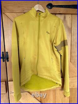 Used Gold Rapha Classic Winter Long Sleeve Cycling Jersey Jacket Large Merino