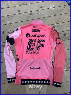 Used Pink Black Rapha Pro Team Issue Ef Cycling Long Sleeve Jersey Small