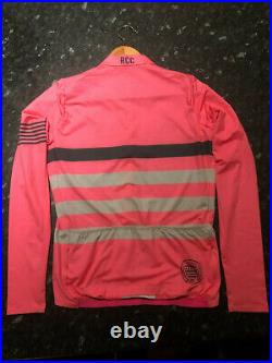 Used Pink Rapha Pro Team Rcc Midweight Long Sleeve Cycling Jersey Medium 19