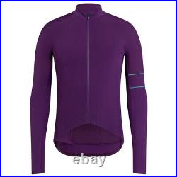 Used Purple + Teal Rapha Pro Team Cycling Long Sleeve Jersey Thermal Medium Aero