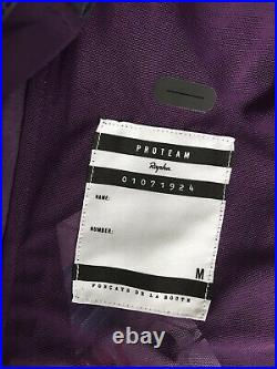 Used Purple + Teal Rapha Pro Team Cycling Long Sleeve Jersey Thermal Medium Aero