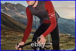 Used Red Rapha Pro Team Cycling Long Sleeve Jersey Thermal Medium Aero