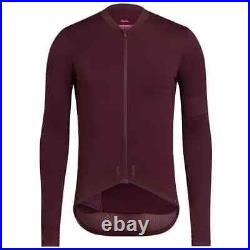 Used Rich Burgundy Rapha Pro Team Long Sleeve Midweight Cycling Jersey Large