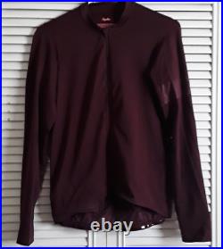 Used Rich Burgundy Rapha Pro Team Long Sleeve Midweight Cycling Jersey Large