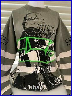 VINTAGE AXO Sportswear Sweatshirt Motocross Jersey Dirt Bike USA Racing Large