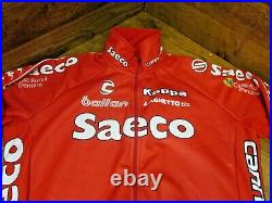 VINTAGE CANNONDALE SAECO by KNAPPA LONG SLEEVE THERMAL CYCLING JACKET LARGE