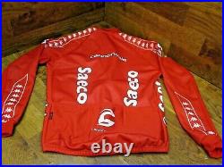 VINTAGE CANNONDALE SAECO by KNAPPA LONG SLEEVE THERMAL CYCLING JACKET LARGE
