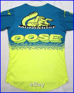 VTG Aussie Mongoose BMX Cycling Jersey Shirt Neon Long Sleeve XL
