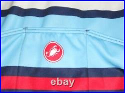 Vanilla Bicycle Company Cycling Jersey Castelli Long Sleeve Blue Large Full Zip