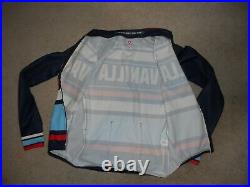 Vanilla Bicycle Company Cycling Jersey Castelli Long Sleeve Blue Large Full Zip