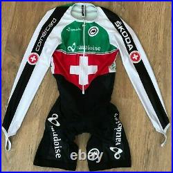 Vaudoise Switzerland womens Assos long sleeve skinsuit cycling jersey size S