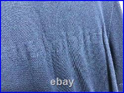 Velobici Cycling Shirt Merino Wool Long Sleeve Blue Full Zip Sz L