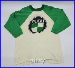 Vintage 1970s PUCH Knit Long Sleeve Jersey XL MINT Condition Cycling Moped