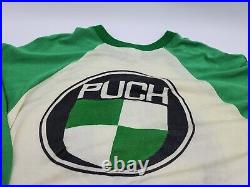 Vintage 1970s PUCH Knit Long Sleeve Jersey XL MINT Condition Cycling Moped