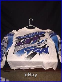 Vintage 1980s 90s JT Racing Motorcross Long Sleeve Shirt Jersey Made In USA