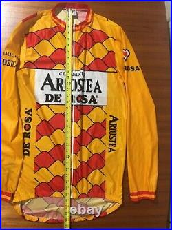 Vintage 1980s Ceramiche Ariostea de Rosa Cycling Jersey Made in Italy XL Size 5