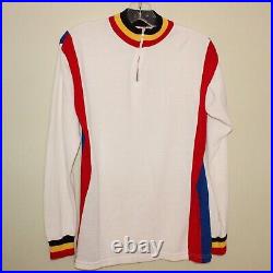 Vintage 70s Belgium Belgique Campitello cycling jersey acrylic maillot cycliste