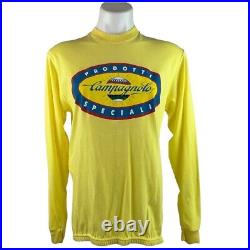 Vintage 80's Campagnolo Prodotti Long Sleeve Cycling Jersey Shirt Mens L Large