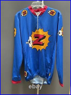 Vintage AYC Team Z Long Sleeve Cycling Jersey XL Retro (42)