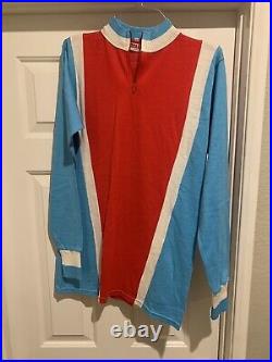 Vintage BELL'S Cycling Shirt Long Sleeve Bike Adult M made In Italy Mod Look