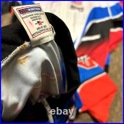 Vintage BMX Jacket XL ABA 1998 CHAMPION Jersey All Over Print Motocross Lot of 7