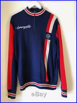 Vintage Campagnolo Decca Wool Cycling Jersey, Large, Long Sleeve
