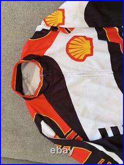 Vintage Cycling Jersey Shell Logo Sport Men's Long-Sleeve Jersey