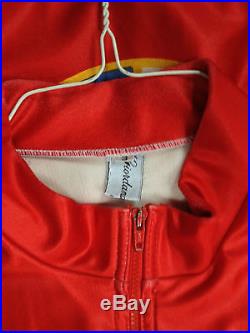 Vintage DeRosa/Alfa Romeo Giordana Long Sleeve Bicycle Jersey, full zipper