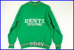 Vintage Denti Ciclismo Long Sleeve Wool Cycling Jersey Mens Chain Stitch