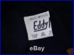 Vintage Eddy Merckx Wool Trainer Sweater Long Sleeve Jersey Medium NOS