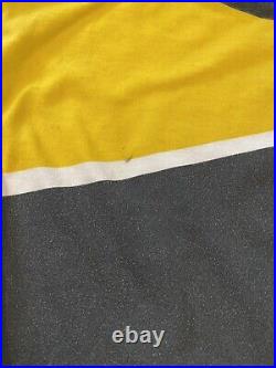 Vintage Fox Racing BMX Motocross Yellow Motorbike Long Sleeve Jersey Shirt Large